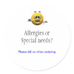 Allergies sticker