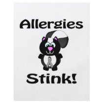 Allergies Stink Skunk Awareness Design Flyer
