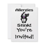 Allergies Stink Skunk Awareness Design Announcements