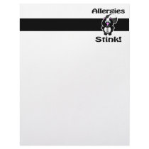 Allergies Stink Skunk Awareness Design Letterhead Design