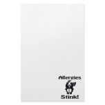 Allergies Stink Skunk Awareness Design Stationery Paper
