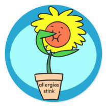 allergies stink Sticker