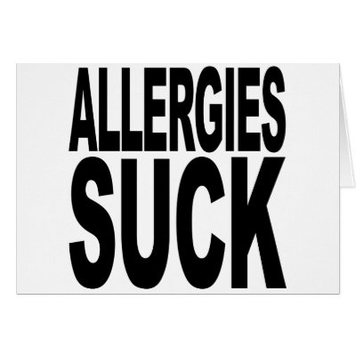 Allergies Suck Cards by MyShirtSucks