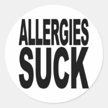 Allergies Suck Sticker