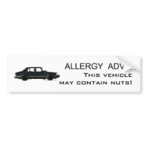 Allergy Advice Bumper Stickers