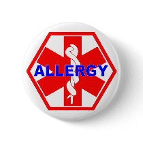 ALLERGY ID TAG buttons