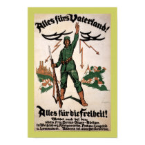Alles Furs Vaterland WWI Poster (border) posters