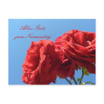 Alles Gute zum Muttertagmit rosa rosen postcards