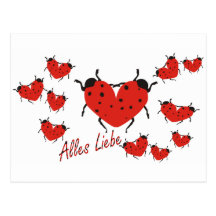 Alles Liebe Post Cards