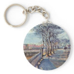 Alley At Kastrup By Philipsen Theodor Esbern Key Chain