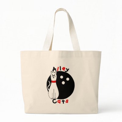 Alley Cat Tote Bag by bowlermindy