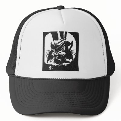 Alley Cat by Von Knoblock Trucker Hats by vonknoblock