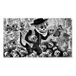 Alley Cat Calavera c. early 1900's Mexico. Business Card Template
