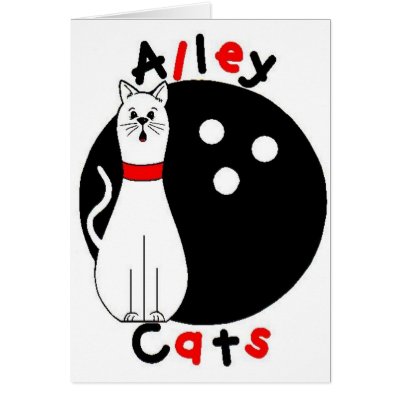 Alley Cat Card by bowlermindy