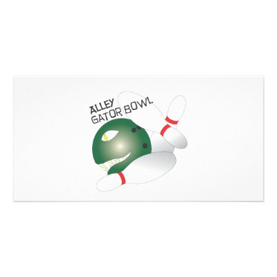 Alley Gator Bowl.ai Custom Photo Card by 12jwalker