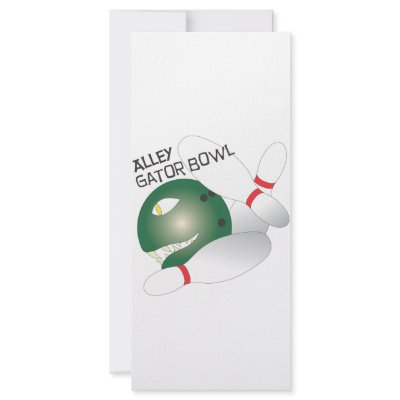 Alley Gator Bowl.ai Custom Rack Card by 12jwalker