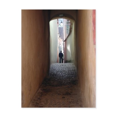 Alley in Romania Postcard by PaulinSF