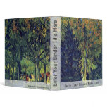 Alley In The Park By Vincent Van Gogh 3 Ring Binder
