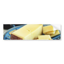 Allgauer Bergkase Cheese bumper stickers by lifesphere Allgauer Bergkase Cheese bumper stickers