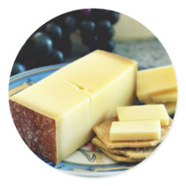 Allgauer Bergkase Cheese Round Sticker