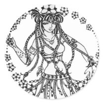 Alliecat Tribal Belly Dancer stickers