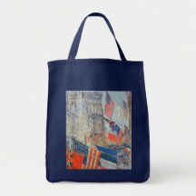Allies Day, May 1917, Hassam Vintage Impressionism Bags