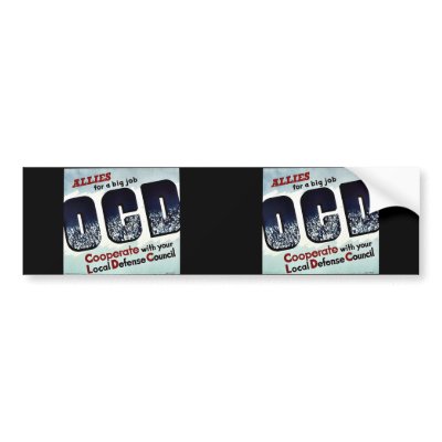 Allies For A Big Job Ocd Bumper Stickers by ww2posters