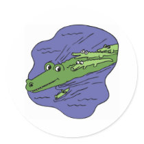 Alligator-10115 stickers by junglewalkcom Alligator-10115 stickers
