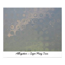 Alligator - Abstract Print by sarahl1225 Alligator - Abstract Print