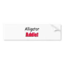 Alligator Addict bumper stickers by AnimalShirts Alligator Addict bumper stickers