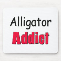 Alligator Addict mousepads by AnimalShirts Alligator Addict mousepads
