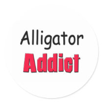 Alligator Addict stickers by AnimalShirts Alligator Addict stickers