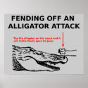 Alligator Attack Poster posters