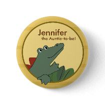 Alligator Baby Shower or Birthday Personalized buttons by allpetscherished Alligator Baby Shower or Birthday Personalized buttons