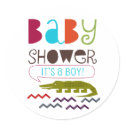 Alligator Baby Shower Stickers sticker