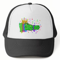 Alligator Beads Mardi Gras Mesh Hat