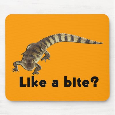 Alligator Bite  from JungleWalk.com Mouse Pad by junglewalkcom