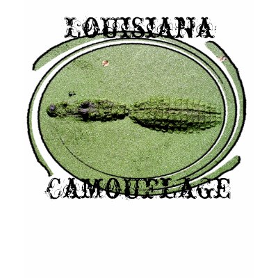 Alligator Camouflage ~ Louisiana T-shirt by charmingcsp