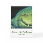 Alligator Christmas Card