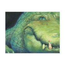 Alligator Christmas Card Post Cards