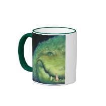 Alligator Christmas mug