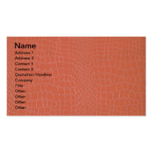 Alligator Coral Business Cards