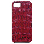 Alligator Designer iPhone 5 Skin (burgundy) iPhone 5 Cover