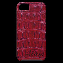 Alligator Designer iPhone 5 Skin (burgundy) casemate cases