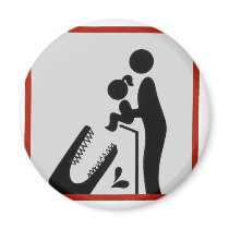 Alligator Feeding Time Refrigerator Magnets