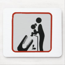 Alligator Feeding Time Mouse Mat
