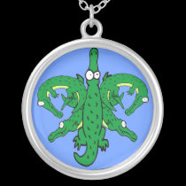 Alligator Fleur De Lis necklaces