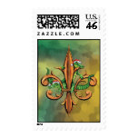 Alligator Fleur-de-lis Postage