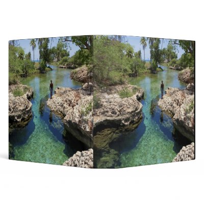 Alligator Hole, Black River Town, Jamaica Binder by danitadelimont