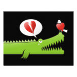 Alligator in Love Invitation
